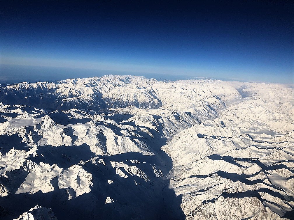 View from Flight to Leh for Markha Valley Trek