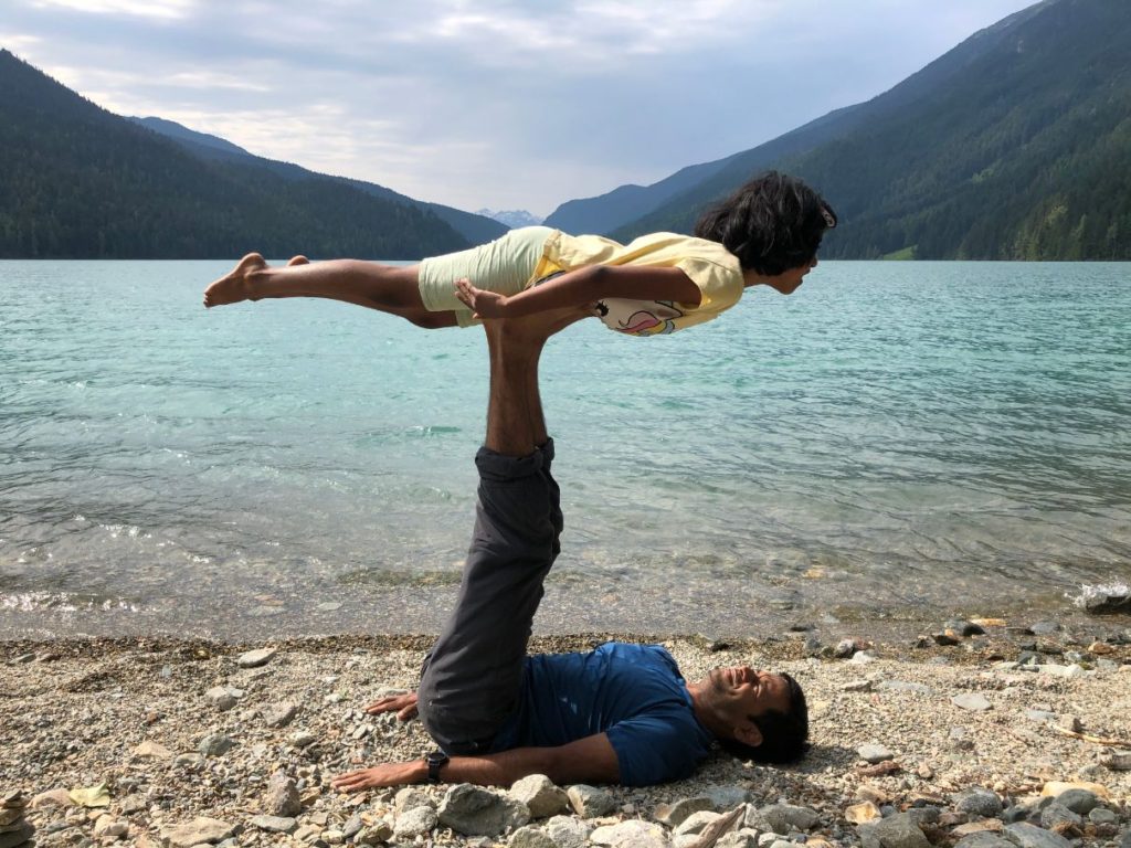 Acro Yoga at Cheakamus Lake