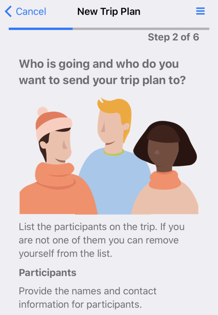 AdventureSmart Trip Plan