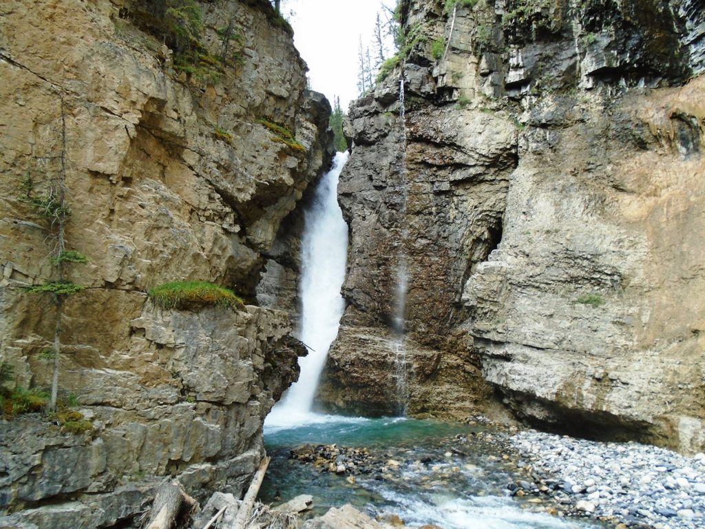 Johsnton Canyon Upper Falls - Canadian Rockies
