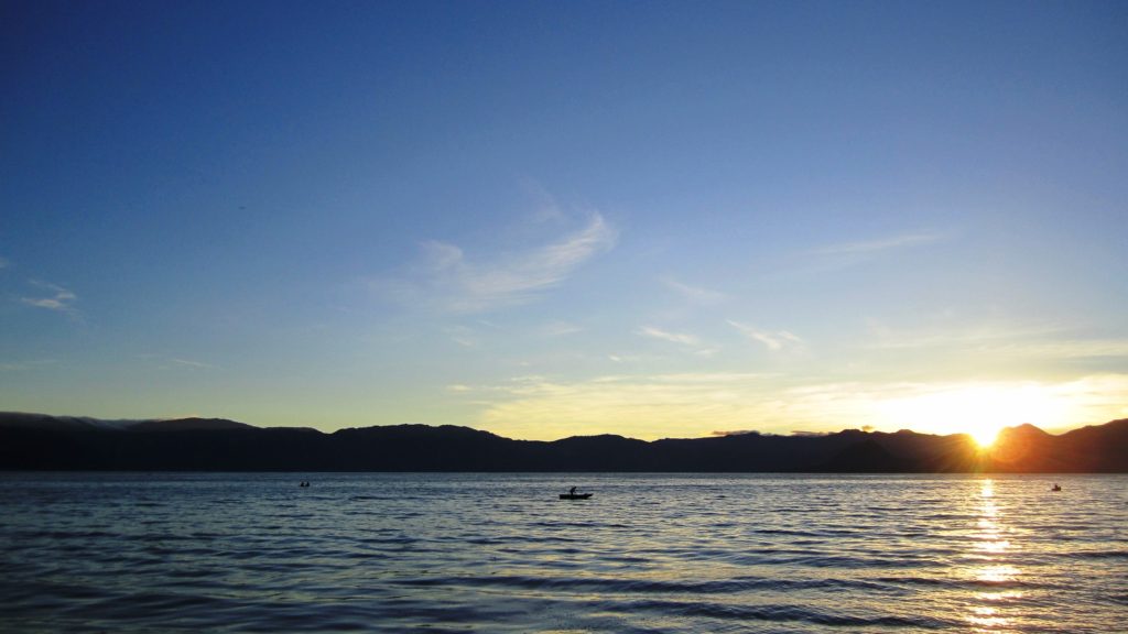 Sunrise from Hotel Sak'cari San Pedro La Laguna Lake Atitlan