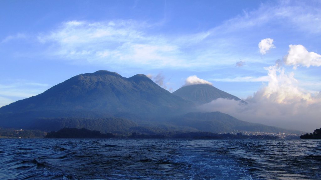 Atitlan and Toliman Volcanoes, Lake Atitlan