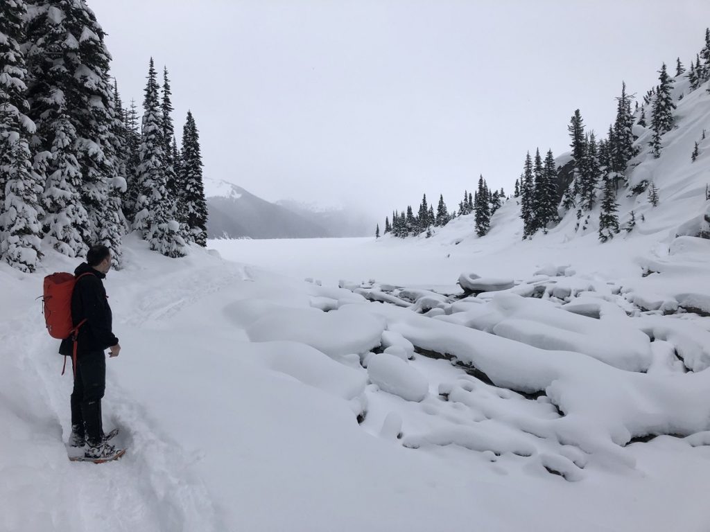 Frozen Garibaldi Lake