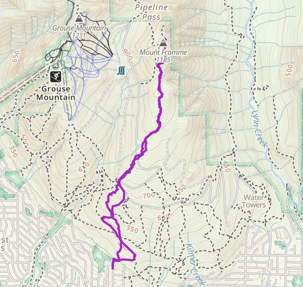 Mount Fromme Trail - GAIA GPS