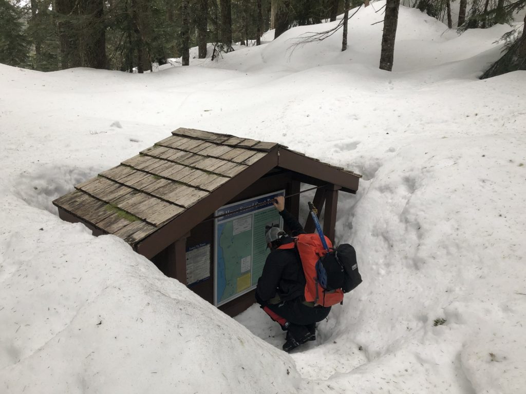 Mount Strachan Hike in Winter