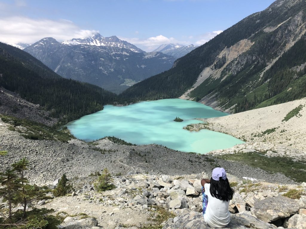 Hike above Upper Joffre Lake Campground