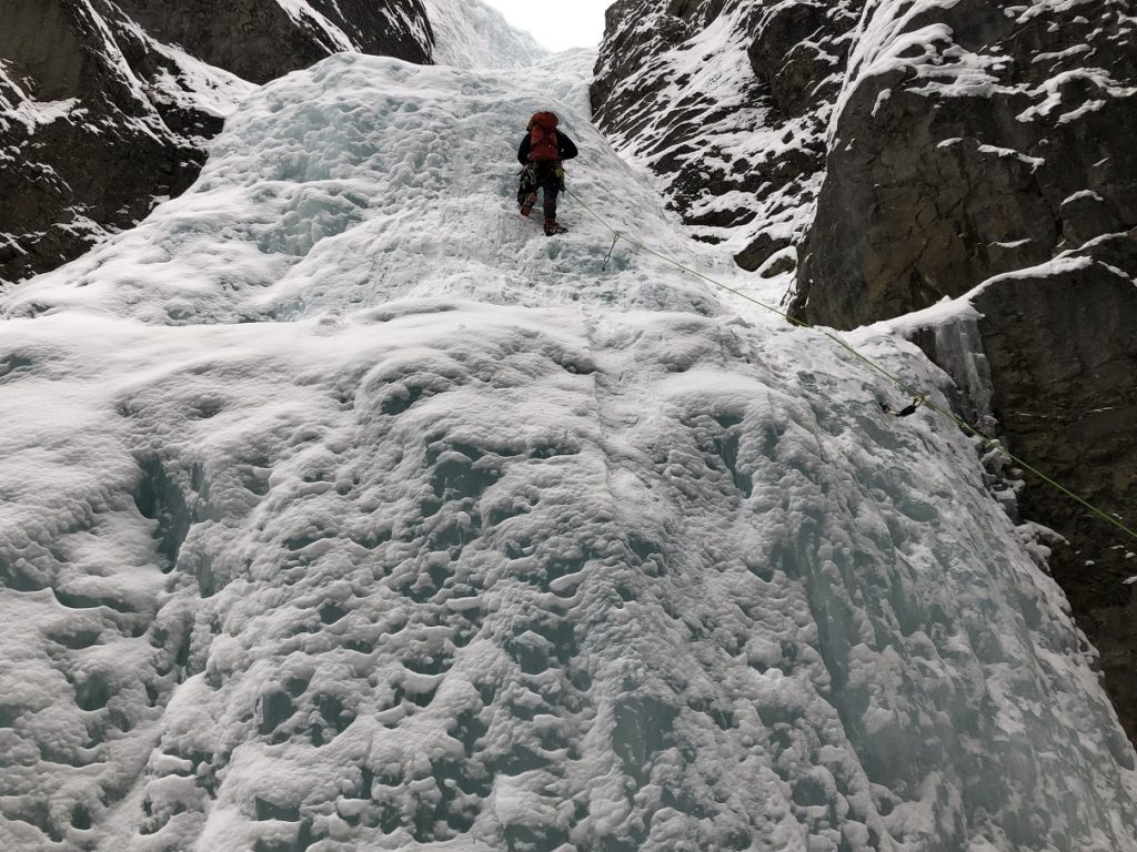 Canadian Rockies Ice Climbing Grotto Canyon - Grotto Falls