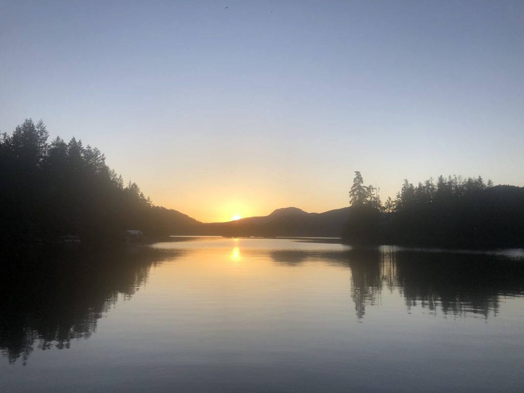 Sunshine Coast - Sunset over Ruby Lake