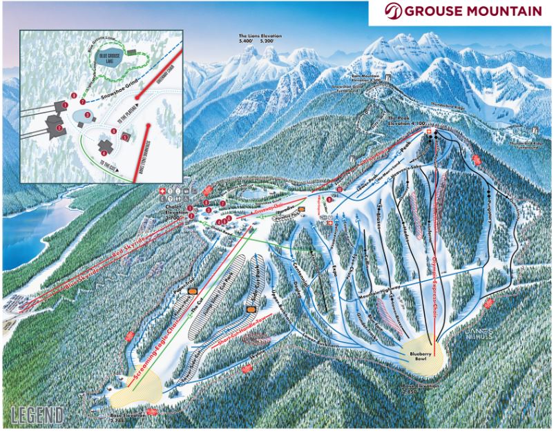 Grouse Mountain Map