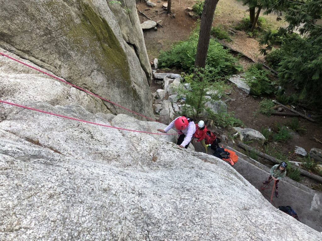 Kids Climbing in Squamish Free and Easy Area