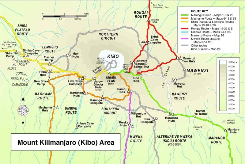 Preparing for Kilimanjaro Trek - Routes