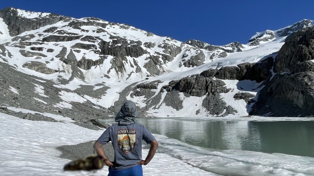 Retreating Wedgemount Glacier