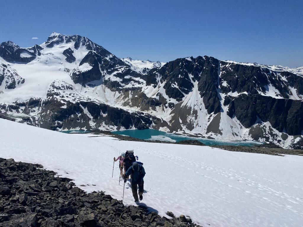 Snow and Scree Slopes on Mount Cook Hike