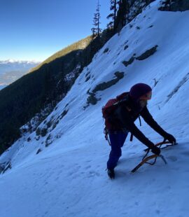 Mount Harvey North Ramp Winter Ascent