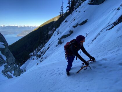 Mount Harvey North Ramp Winter Ascent