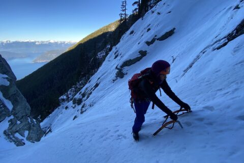 Mount Harvey North Ramp Winter Ascent