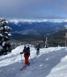 Backcountry Skiing Round Mountain