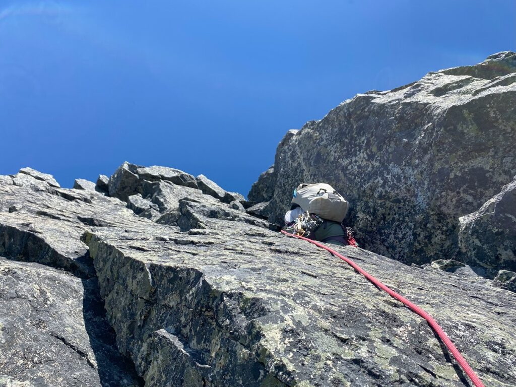 Dead on Arrival DOA Buttress Final 5.7 Pitch Blackcomb Peak 