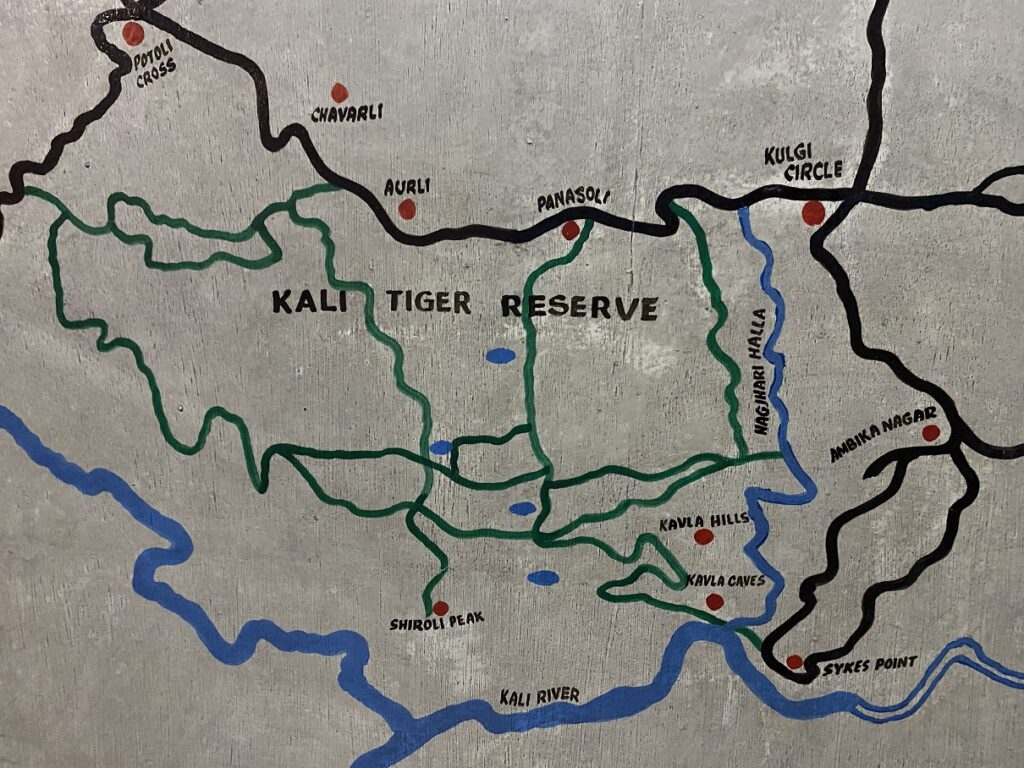 Kali Tiger Reserve Map at Kali Adventure Camp