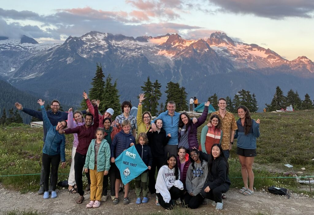 BCMC Family-friendly camp at Elfin Lakes Shelter